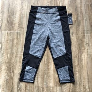 Black and Grey Workout Capris